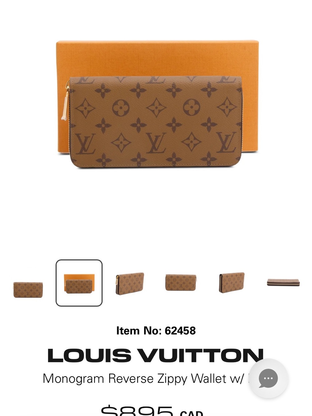 Louis Vuitton Reverse Monogram Zippy Wallet